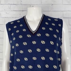 Ralph Lauren‎ Polo Sweater Vest Men's XL Sleeveless Polo Golf Silk Blend Vintage